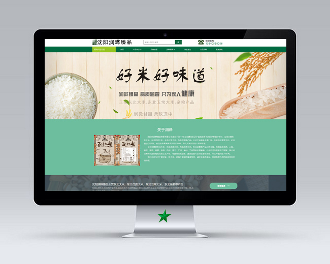 東北大米b2e響應式網站建設項目